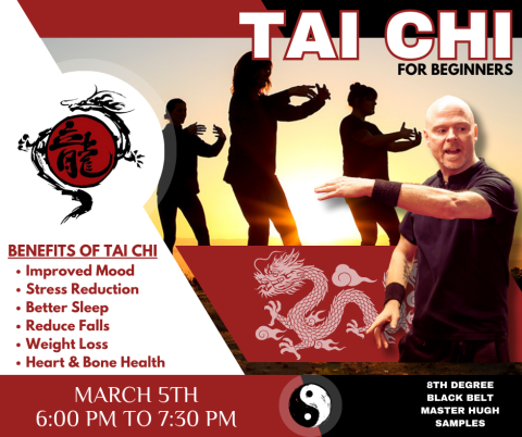 a photo of Hugh Samples teaching a Tai Chi class