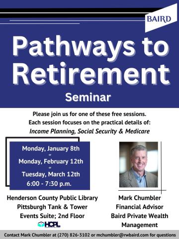 Please join us for one of these free sessions. Each Session focuses on the practical details of: Income Planning, Social Security & Medicare
