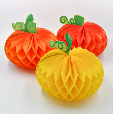 pumpkins made of tissue paper