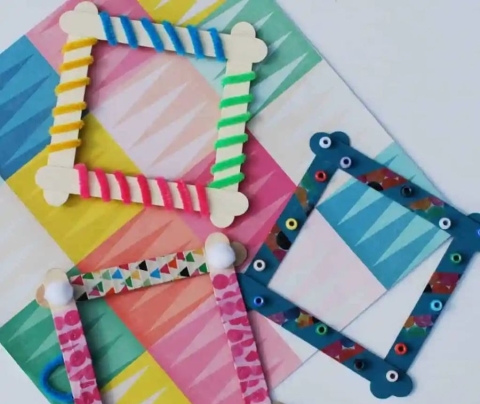 Decorated picture frame